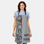 カラフル モダン フラワー ギフト 娘 姉妹 ママ エプロン (着用した状態)