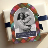 カラフル モダン プライド クリスマス フォト ホリデー カード