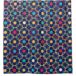 カラフル、モダン、モトッコ人、クローバー、ガーリーなトレンディーc シャワーカーテン