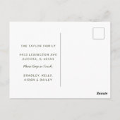 カラフル モダン 幻想的 引っ越しました 新居 ポストカード (裏面)