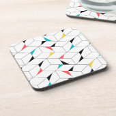 カラフル,モダン，明るい，トレンディーの幸せなキューブ コースター (左側)