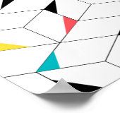 カラフル,モダン，明るい，トレンディーの幸せなキューブ ポスター (角)