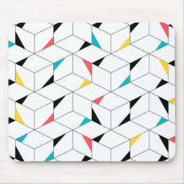 カラフル,モダン，明るい，トレンディーの幸せなキューブ マウスパッド