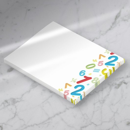 カラフル モダン 123 数字 数学 ポストイット