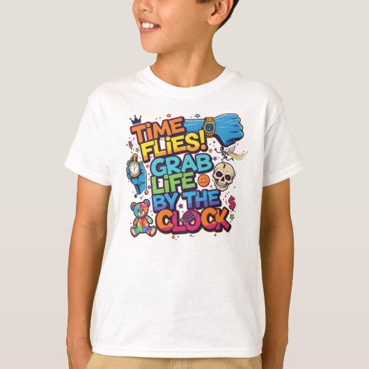 カラフル モチベーション スウェットシャツ - タイム (正面)