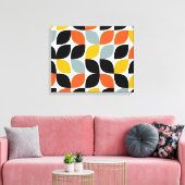 カラフル,ユニーク,トレンディー，都市葉の概念 キャンバスプリント (インサイチュ (リビング))