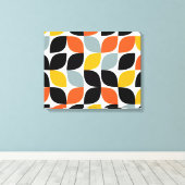 カラフル,ユニーク,トレンディー，都市葉の概念 キャンバスプリント (インサイチュ (ウッドフロア))