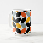 カラフル,ユニーク,トレンディー,都市葉の概念 コーヒーマグカップ (正面左)
