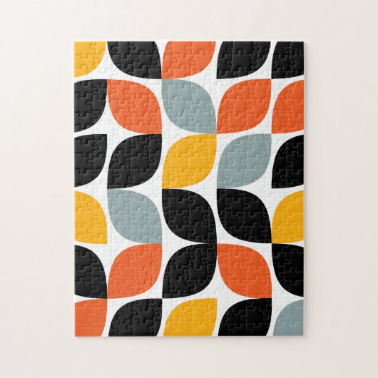 カラフル,ユニーク,トレンディー,都市葉の概念 ジグソーパズル (縦)