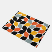 カラフル,ユニーク,トレンディー，都市葉の概念 ドアマット (アングル)