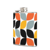 カラフル,ユニーク,トレンディー，都市葉の概念 フラスク (左)