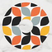 カラフル,ユニーク,トレンディー，都市葉の概念 ワイングラスタグ (裏面)