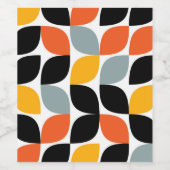 カラフル,ユニーク,トレンディー，都市葉の概念 ワインラベル (シングルラベル)