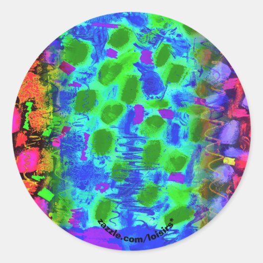 カラフル ラウンドシール (正面)