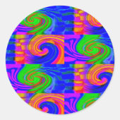 カラフル ラウンドシール (正面)