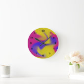 カラフル ラウンド壁時計 (ホーム)