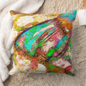 カラフル - ラフで荒々しい粗い仕上げ クッション (ブランケット)