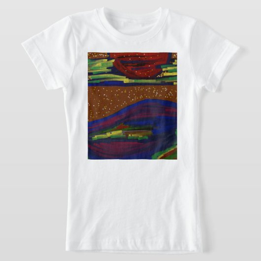 カラフル ランドスケープ Tシャツ (レイダウン)