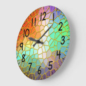 カラフル ラージ壁時計 (傾斜)