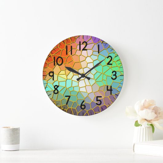 カラフル ラージ壁時計 (ホーム)