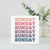 カラフル リピート サンデー サンデー サンデー 招待状 (スタンド正面)