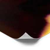 カラフル・リーフを使用したパーソナル化可能なカルペ・ディエム ポスター (角)