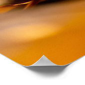 カラフル・リーフを使用したパーソナル化可能なカルペ・ディエム ポスター (角)