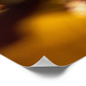 カラフル・リーフを使用したパーソナル化可能なカルペ・ディエム ポスター (角)