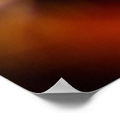 カラフル・リーフを使用したパーソナル化可能なカルペ・ディエム ポスター (角)