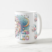 カラフル レオ 星座 占星術 ライオン コーヒーマグカップ (正面右)