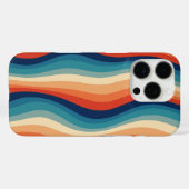 カラフル レトロ ウェーブ ビンテージ Case-Mate iPhoneケース (裏面 (横))