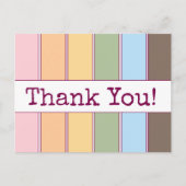 カラフル レトロ QRコード ビジネス サンクス ポストカード (正面)