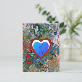 カラフル ロマンティック ハート シーズンカード