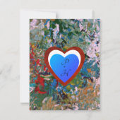 カラフル ロマンティック ハート シーズンカード (正面)