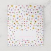 カラフル&ワ鮮やかイルフラワー座席表 プレイスカード (外部開封)