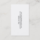 カラフル、円との汚い抽象美術 名刺 (裏面)