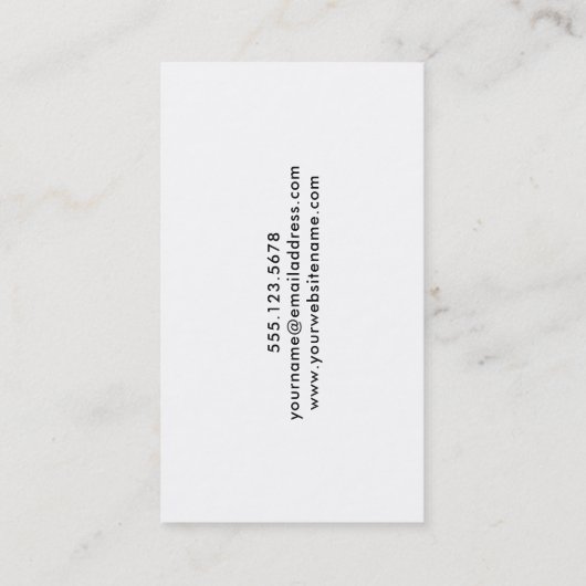 カラフル、円との汚い抽象美術 名刺 (裏面)