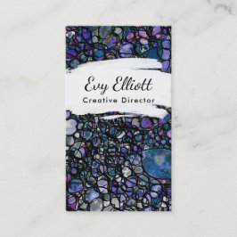 カラフル、円との汚い抽象美術 名刺