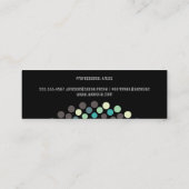 カラフル |円のドットパターン |アーモダント スキニー名刺 (裏面)