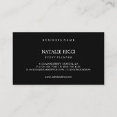 カラフル《写真》ぼけ味イベントプランナー 名刺 (裏面)