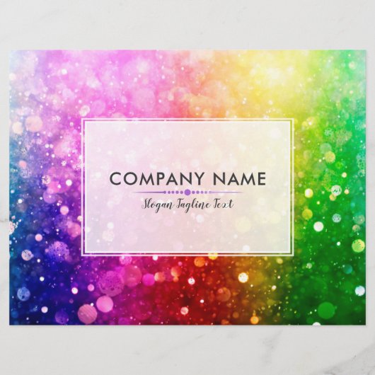 カラフル《写真》ぼけ味グリッターサービス価格表 チラシ (裏面)