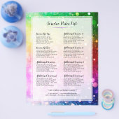 カラフル《写真》ぼけ味グリッターサービス価格表 チラシ (シングル)