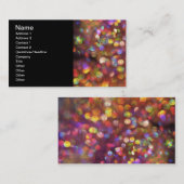 カラフル《写真》ぼけ味パターン 名刺 (正面/裏面)