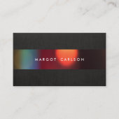 カラフル《写真》ぼけ味ブラックパーティーとイベントコーディネーター 名刺 (正面)