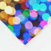 カラフル《写真》ぼけ味円パターン フリースブランケット (角)