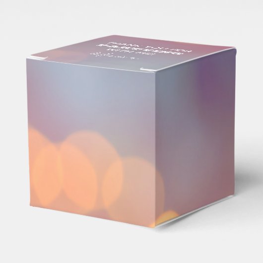 カラフル《写真》ぼけ味2" x 2"パーティー フェイバーボックス (正面サイド)