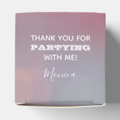 カラフル《写真》ぼけ味2" x 2"パーティー フェイバーボックス (上部)