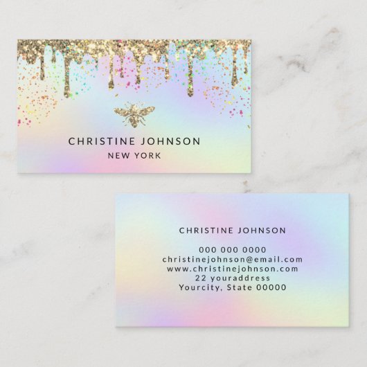 カラフル 名刺 (正面/裏面)