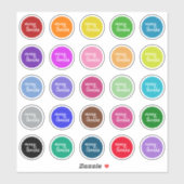 カラフル「多くの」ステッ感謝していクの印 シール (シート)