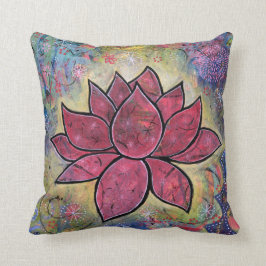 カラフル、平和なはす クッション